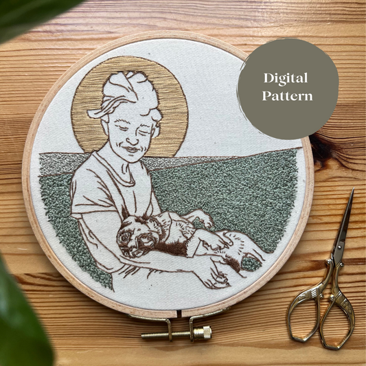 Angel And Her Demon Embroidery Pattern Digital Files