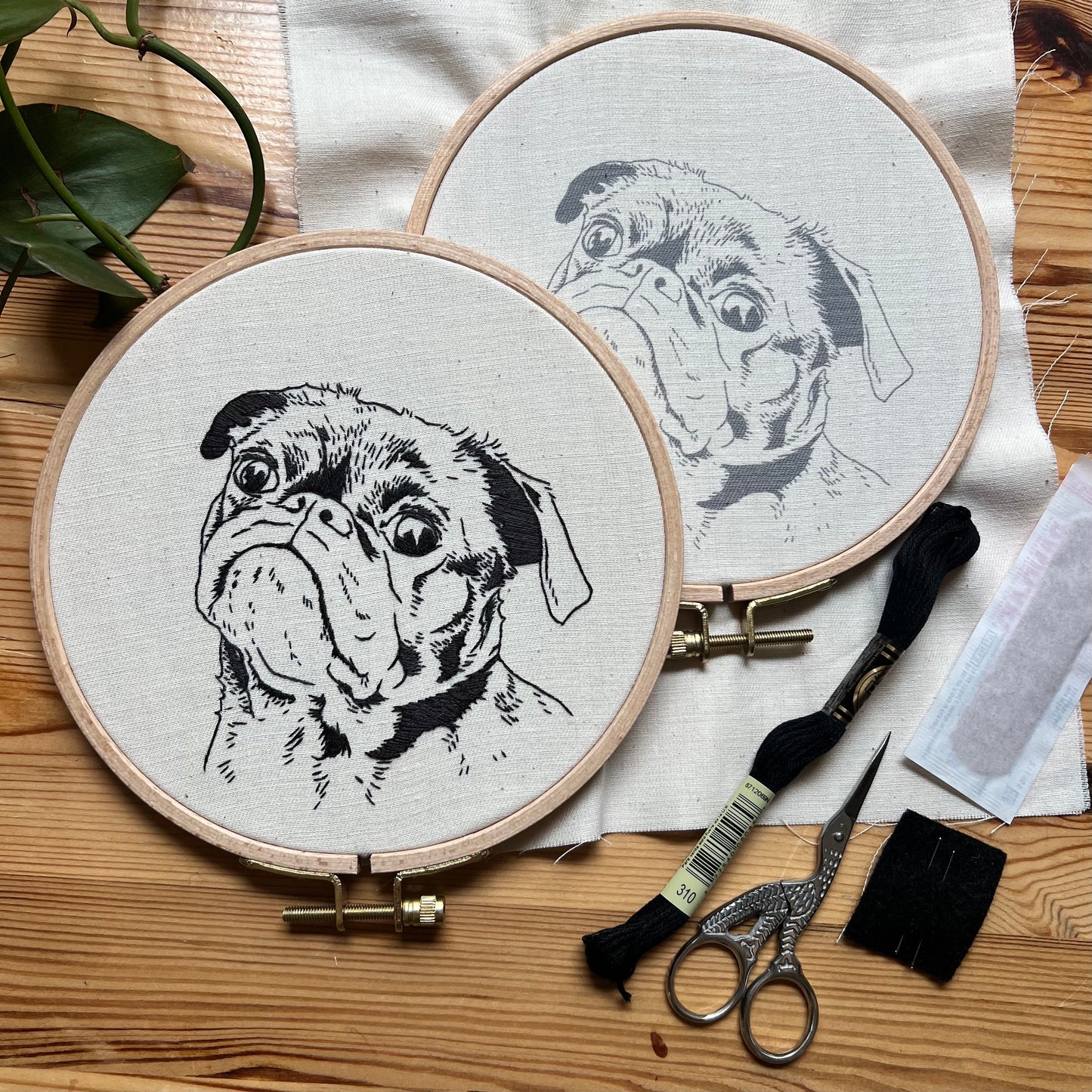 Pet Portrait Embroidery Workshop at The Back Pocket, Knoxville TN